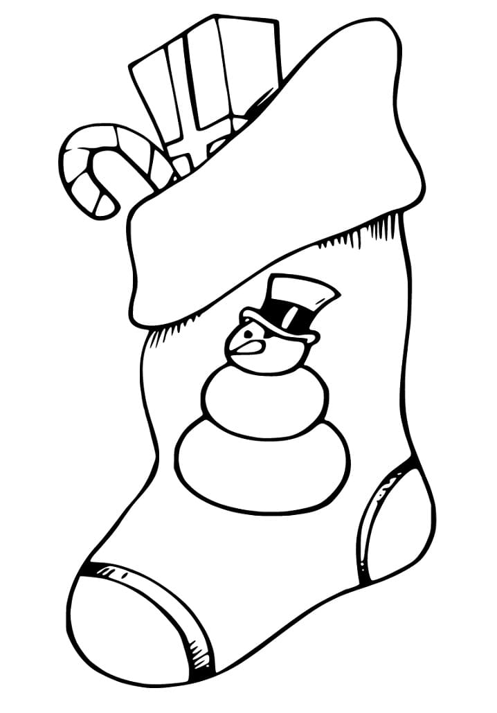 Christmas Stocking 19 Coloring Page