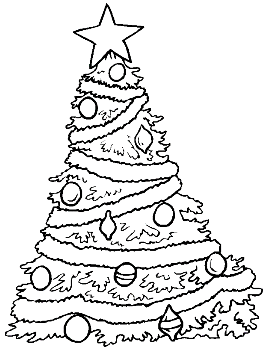 Christmas Tree Free 2 Coloring Page