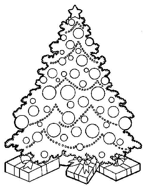 Christmas Tree For Kids To Print