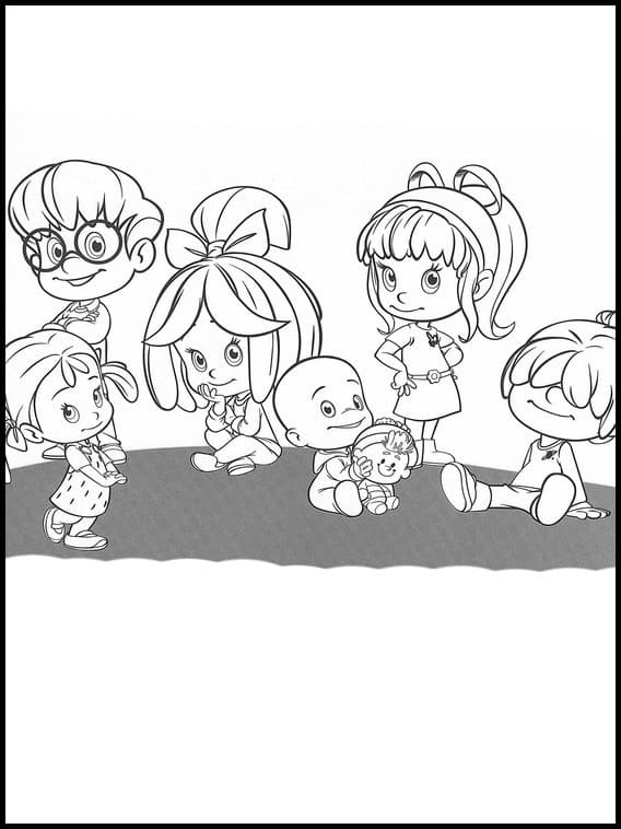 Cleo and Cuquin Characters Coloring Page