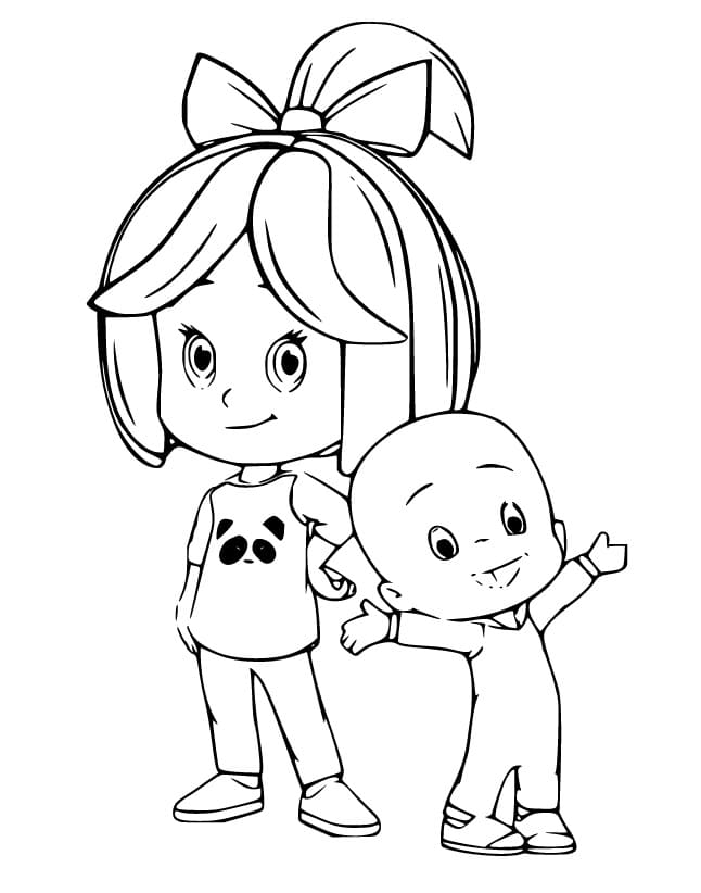 Cleo and Cuquin Telerin Coloring Page