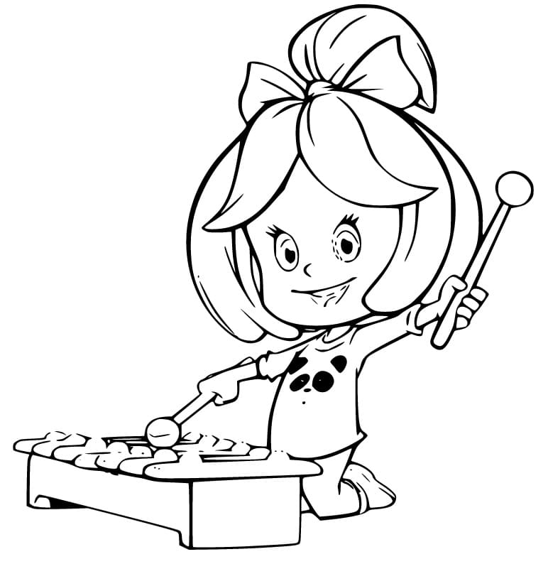 Cleo from Cleo and Cuquin Coloring Page