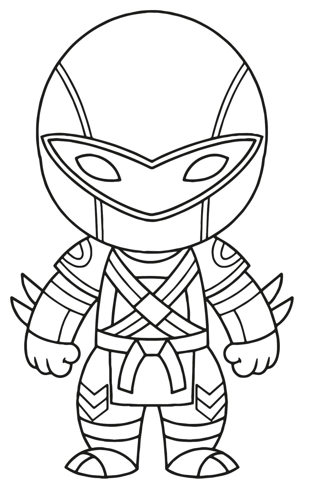 Cloaked Star Coloring Page