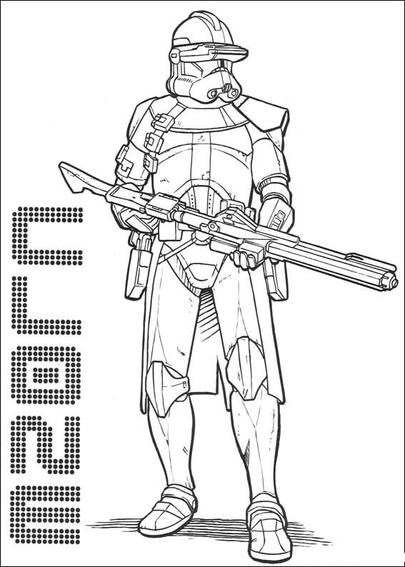 Clone Commander Cody Coloring Page