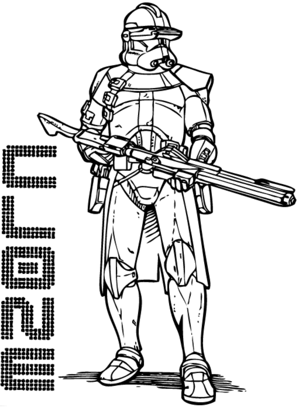 Clone Stormtrooper Coloring Page
