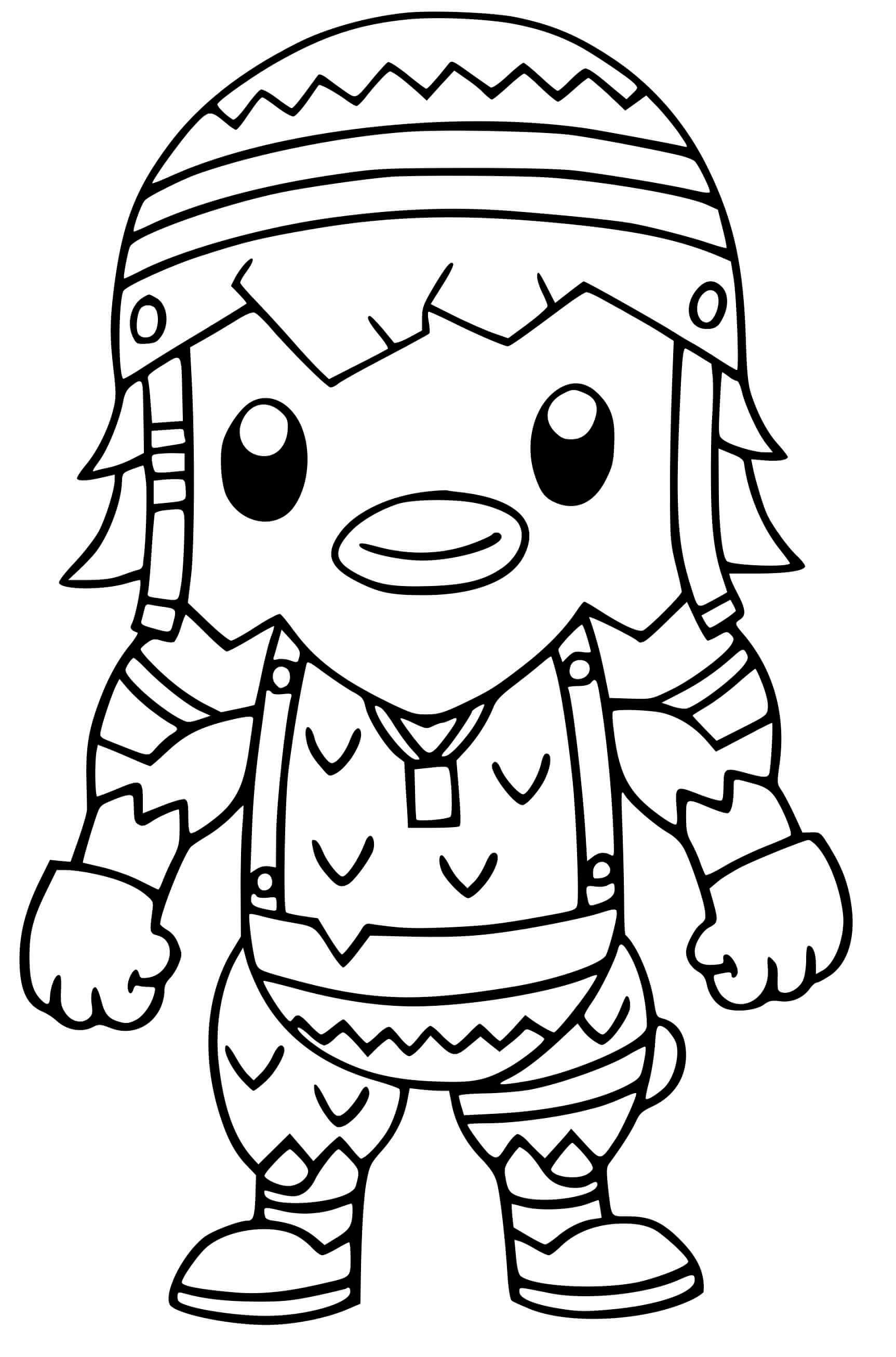 Cluck Fortnite Coloring Page