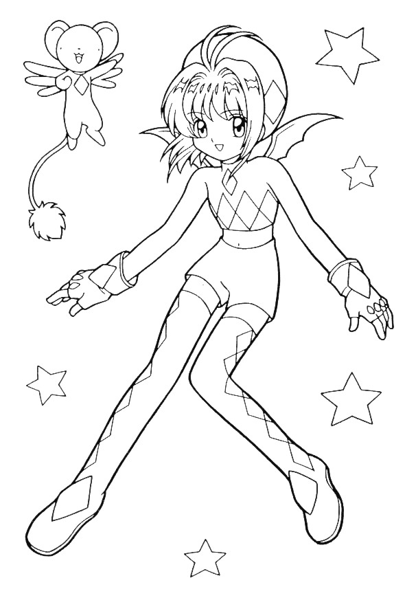Color Anime Coloring Page