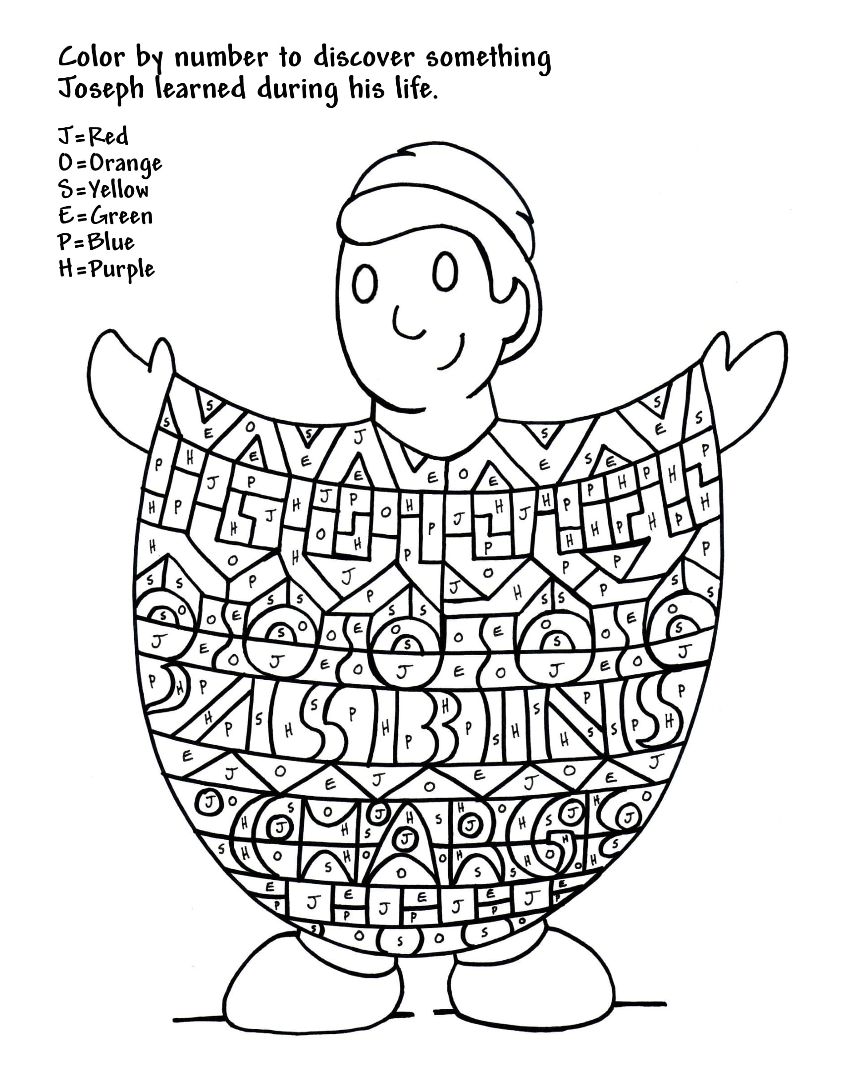 Color By Letter Printable Coloring Page