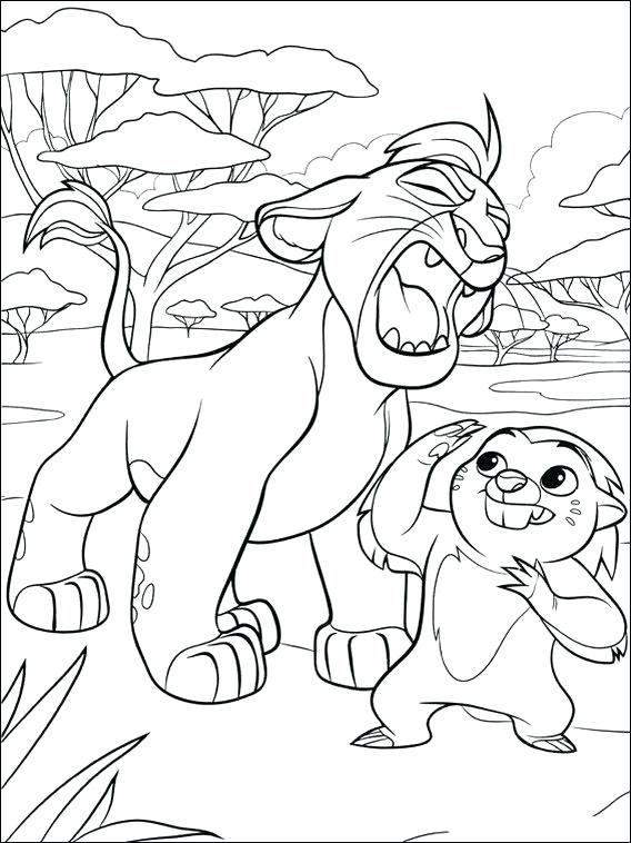 Color Kion Lion Guards Coloring Page