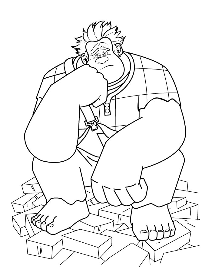 Color Wreck-it Ralph Coloring Pictures Coloring Page
