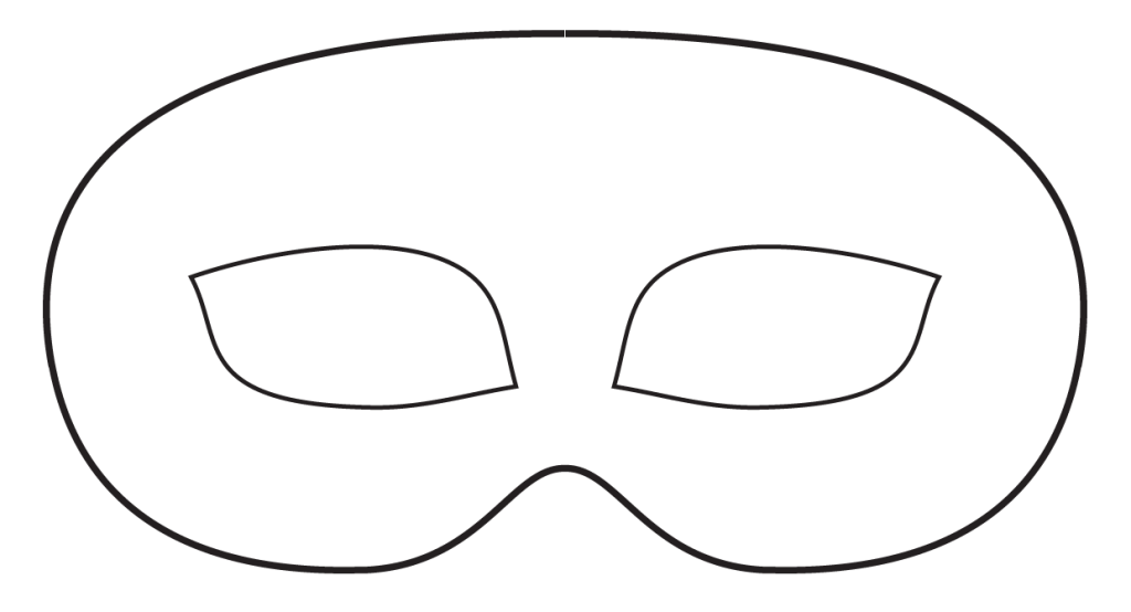 Color Your Own Halloween Mask Printable Coloring Page