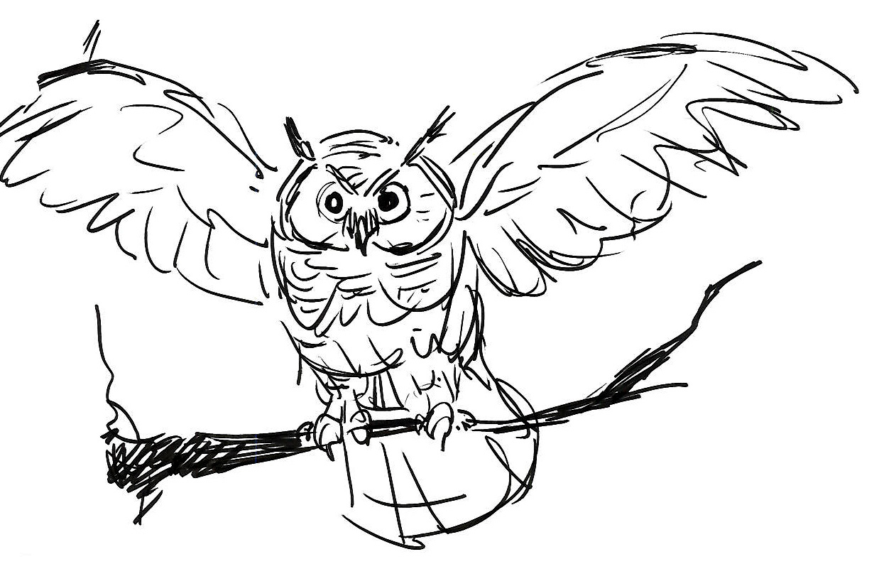 Coloring Page Owl