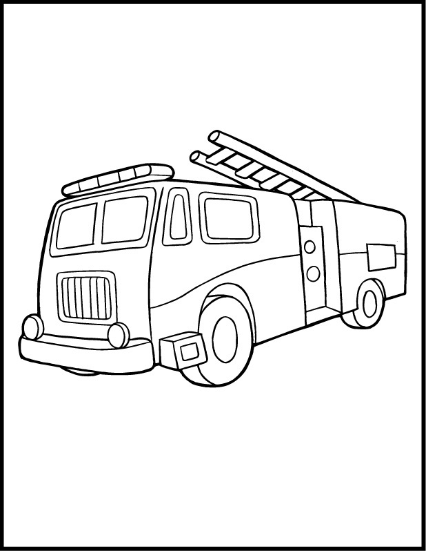 Coloring Pages Fire Truck
