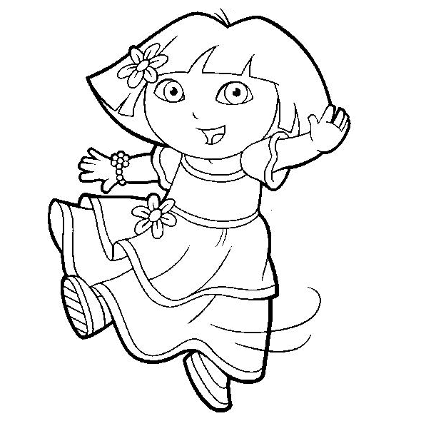 Coloring Pages For Girls Dance Dorae47c
