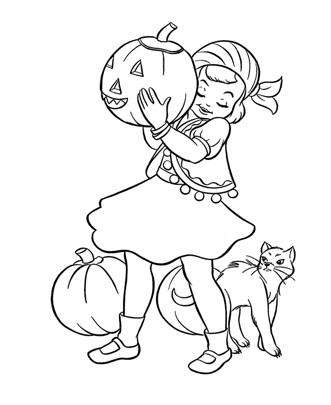 Coloring Pages For Girls Halloween Coloring Page