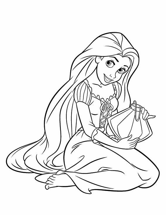 Coloring Pages For Girls Rapunzel Free Coloring Page