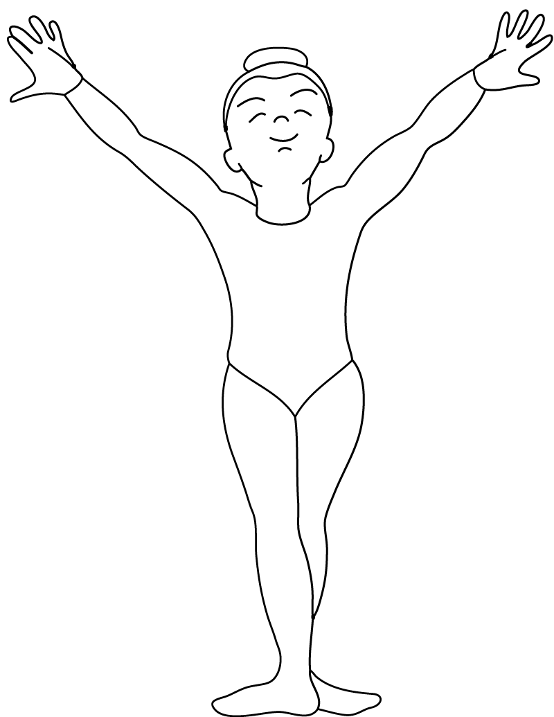 Coloring Pages For Kids Gymnastics Simple8e50 Coloring Page