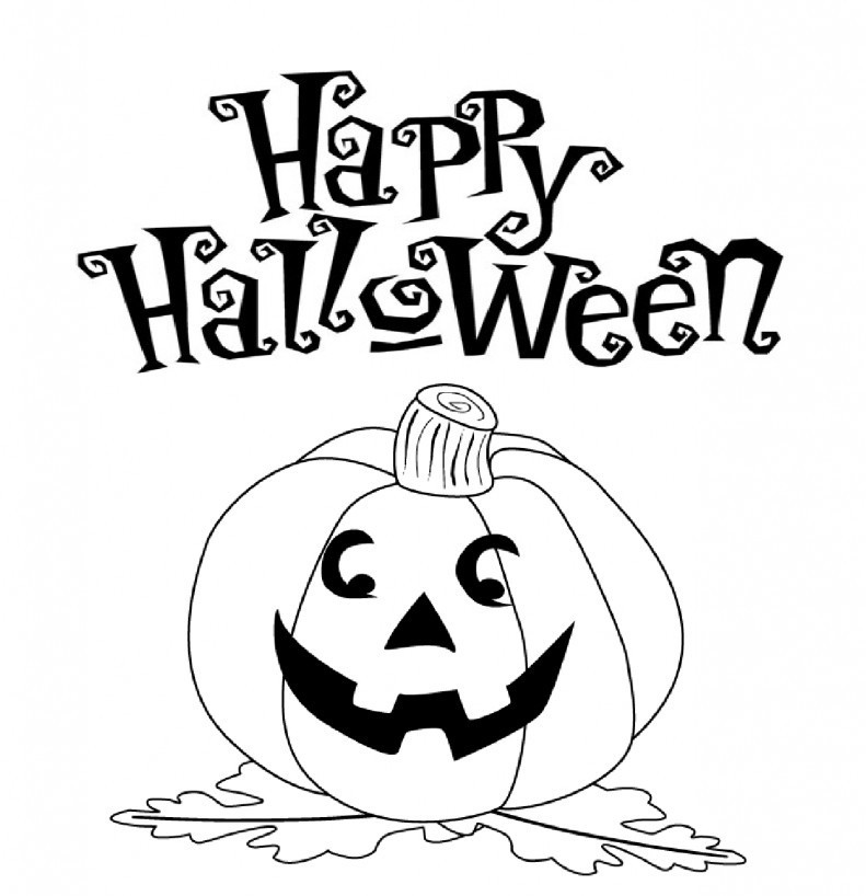Coloring Pages For Kids Halloween Day