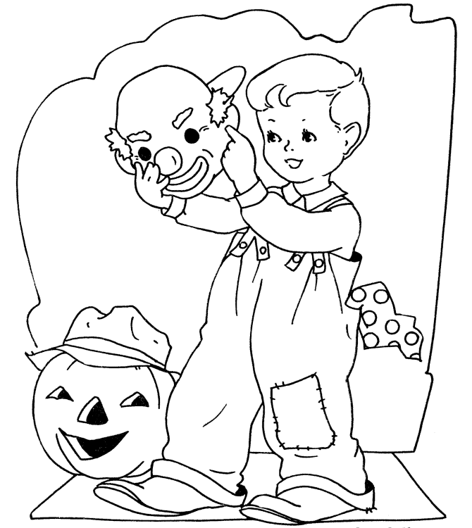 Coloring Pages For Kids Halloween Printable Coloring Page