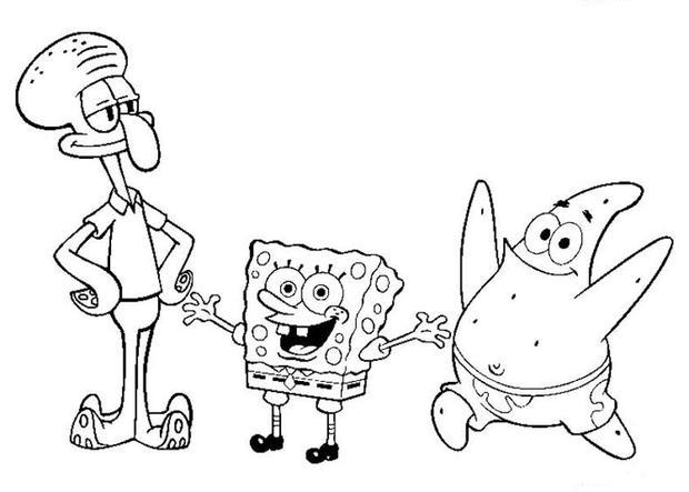 Coloring Pages For Kids Spongebob And Friends