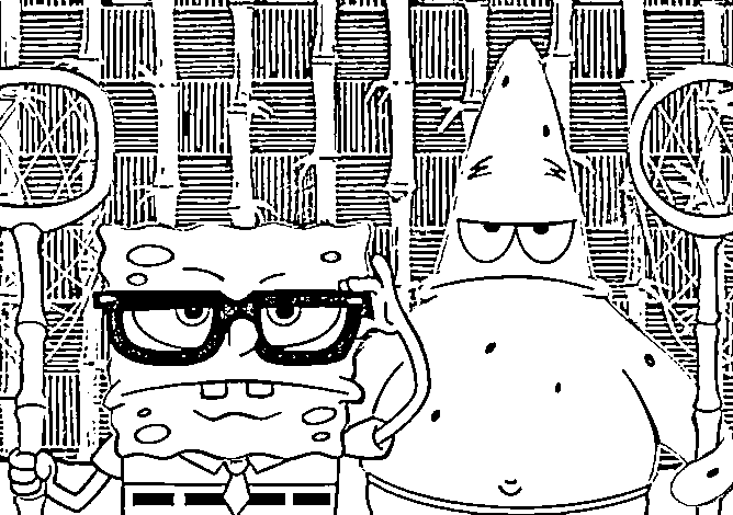 Coloring Pages For Kids Spongebob Hunting Jelly