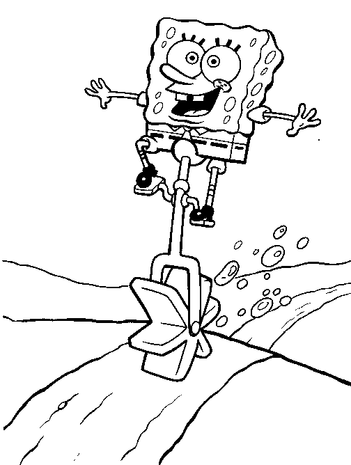 Coloring Pages For Kids Spongebob Printable Coloring Page