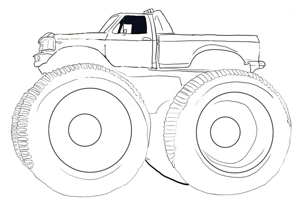 Coloring Pages Monster Truck