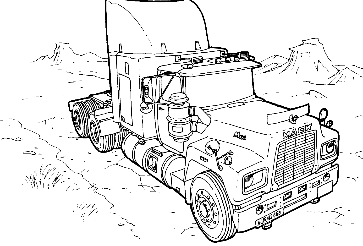 Coloring Pages Monster Trucks