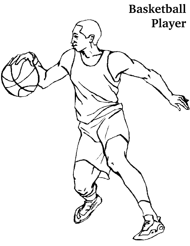 Coloring Pages Of A Basketball Player52fa Coloring Page