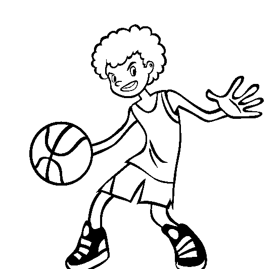Coloring Pages Of A Basketball0a9a