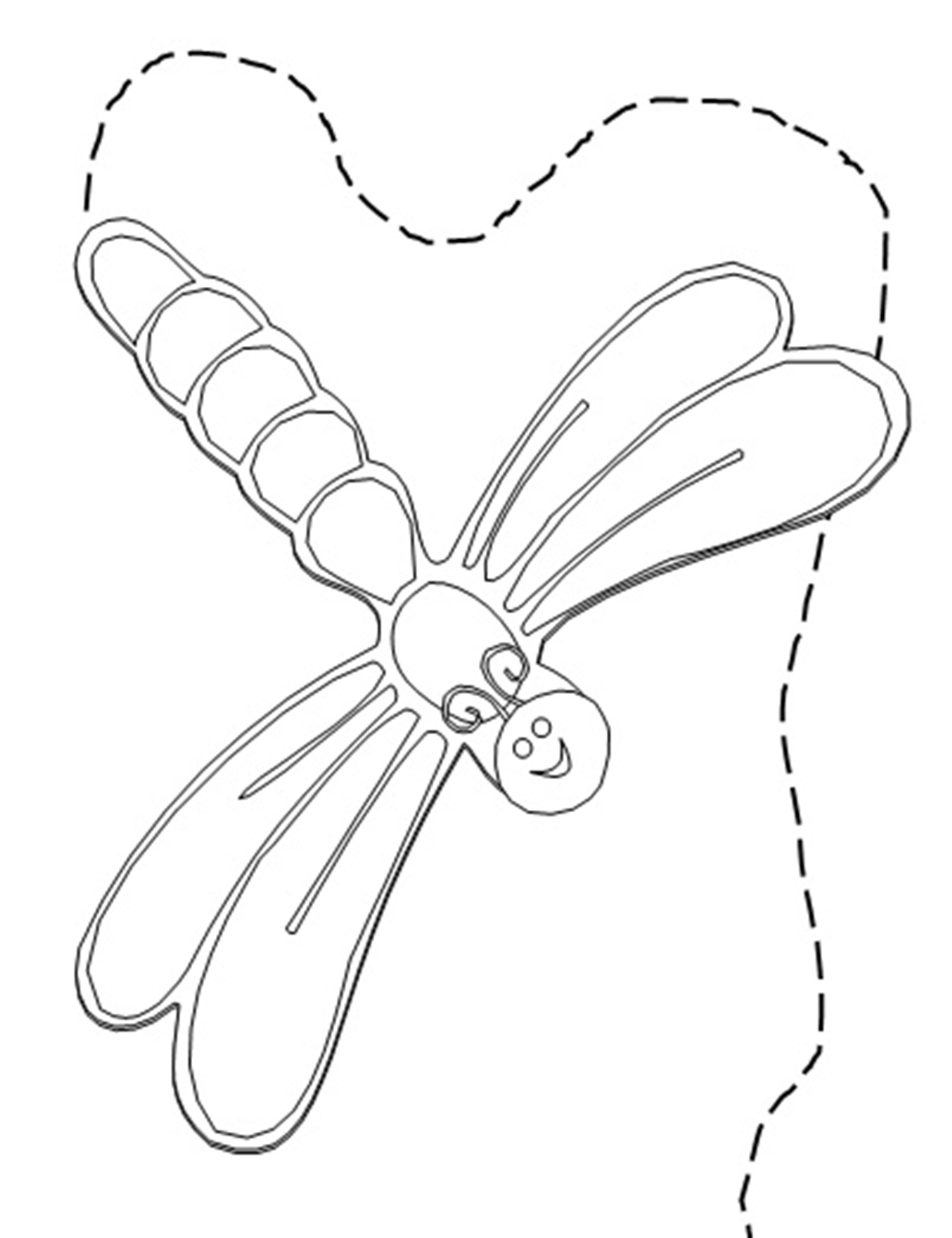Coloring Pages Of Animals Printable Dragonflyf705 Coloring Page