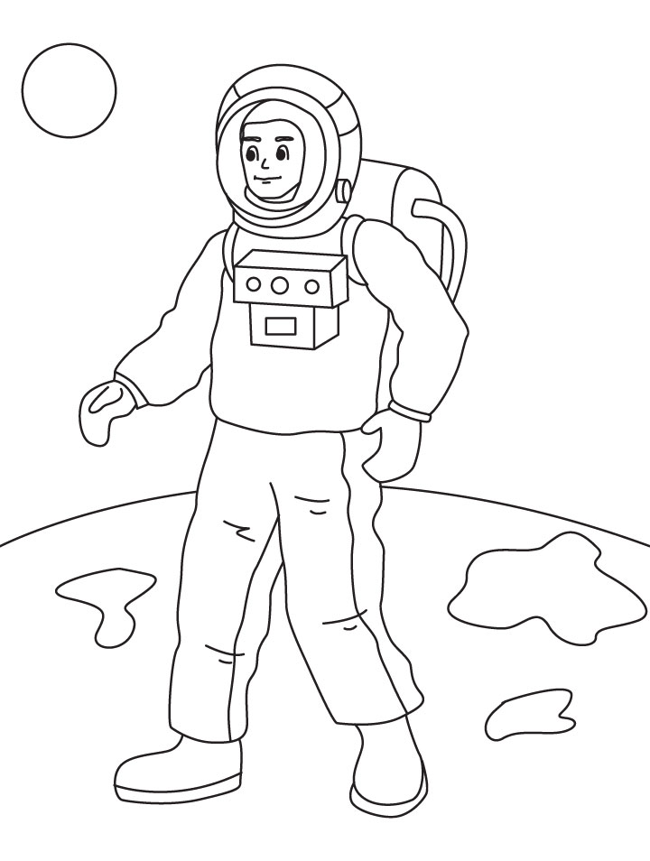 Coloring Pages of Astronaut Coloring Page
