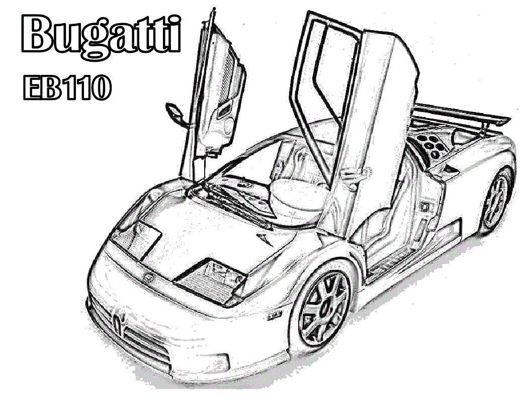 Coloring Pages of Bugatti