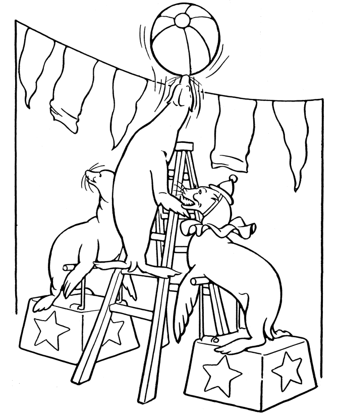 Coloring Pages of Circus Animals