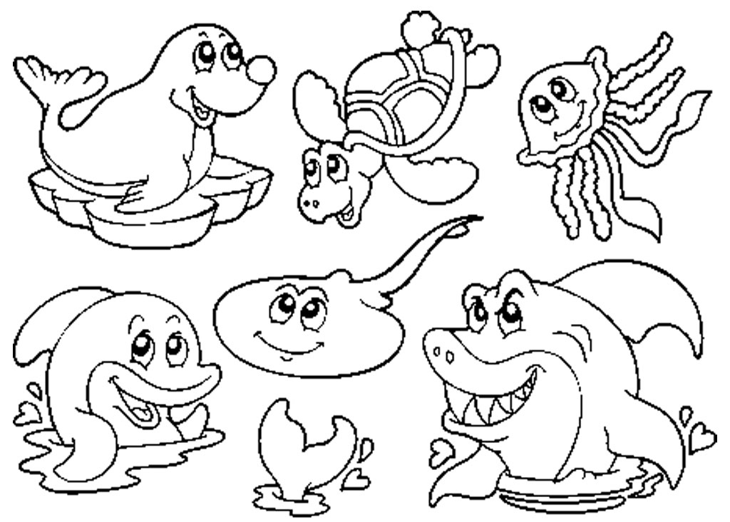 Coloring Pages Of Sea Animals Free Printable1e79 Coloring Page