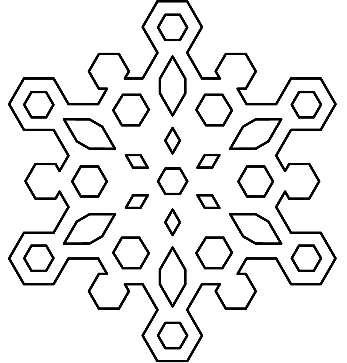 Coloring Pages of Snowflakes Coloring Page