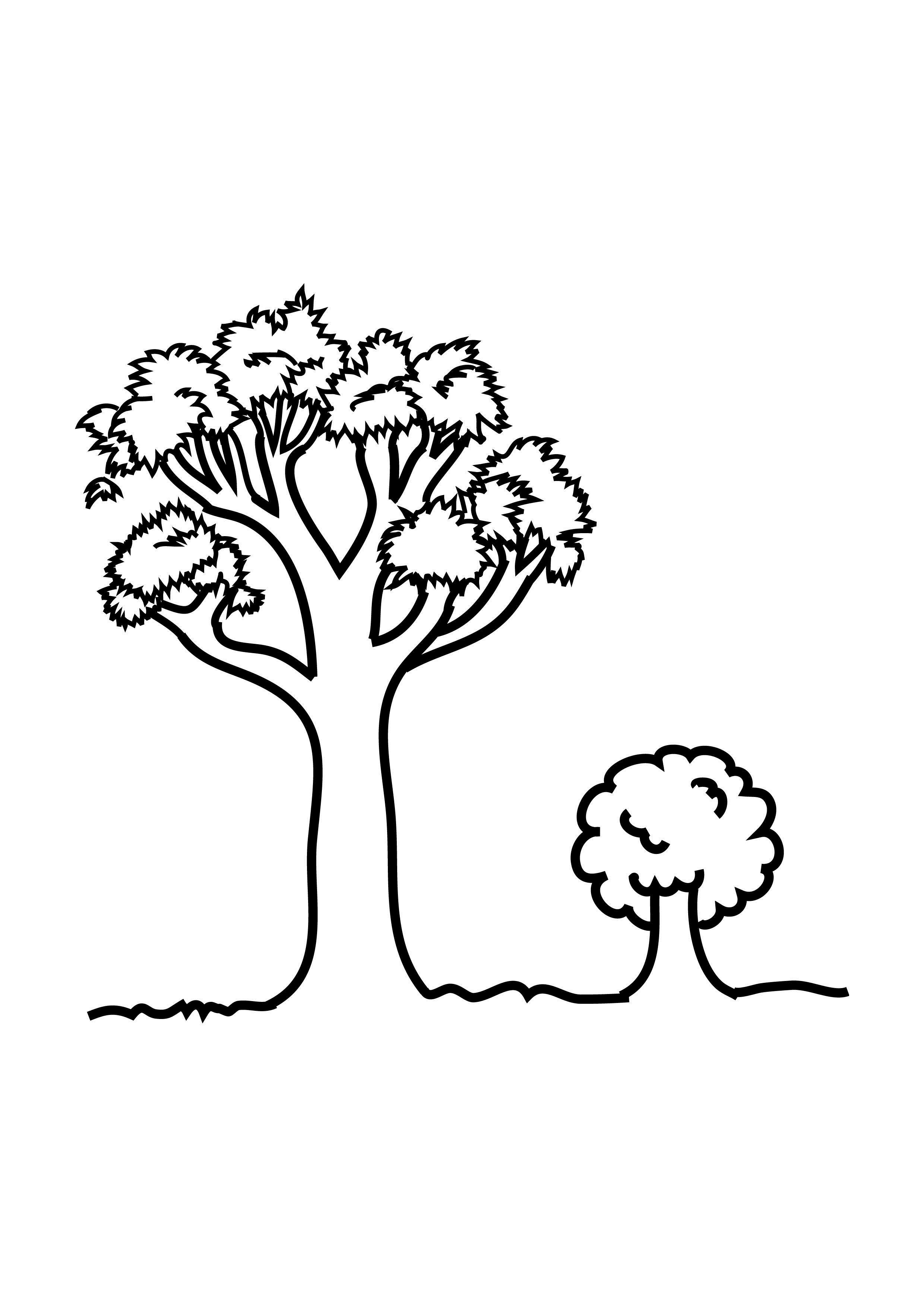 Coloring Pages of Trees For Kids