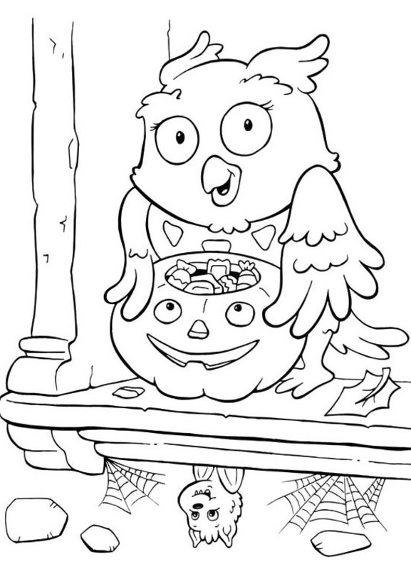 Coloring Pages Printable For Halloween Coloring Page