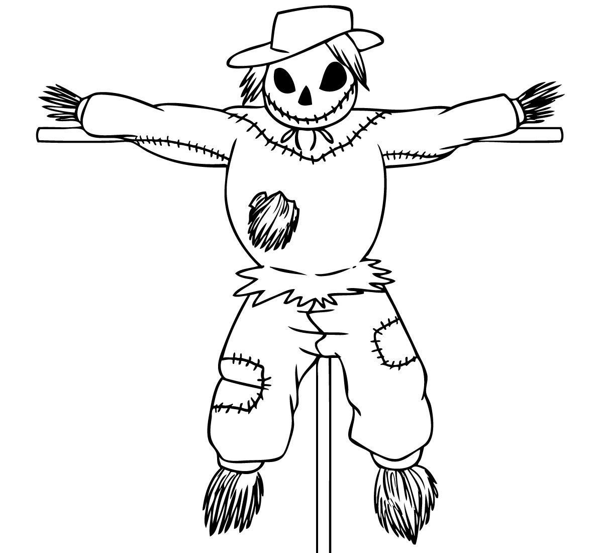 Coloring Pages Scarecrow