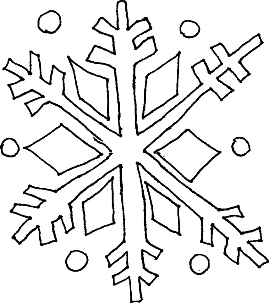Coloring Pages Snowflakes Coloring Page