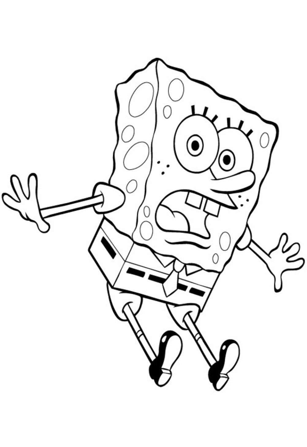 Coloring Pages Spongebob For Kids Coloring Page