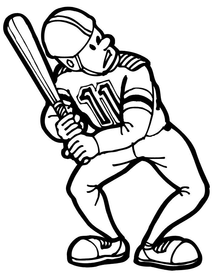 Confused Batter Coloring Page