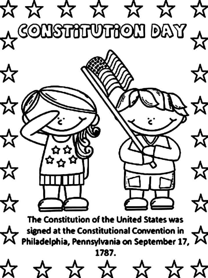 Constitution Day 8 Coloring Page