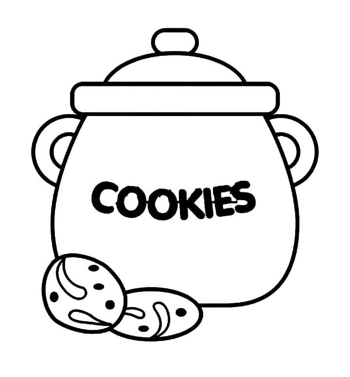 Cookie Jar 3 Coloring Page