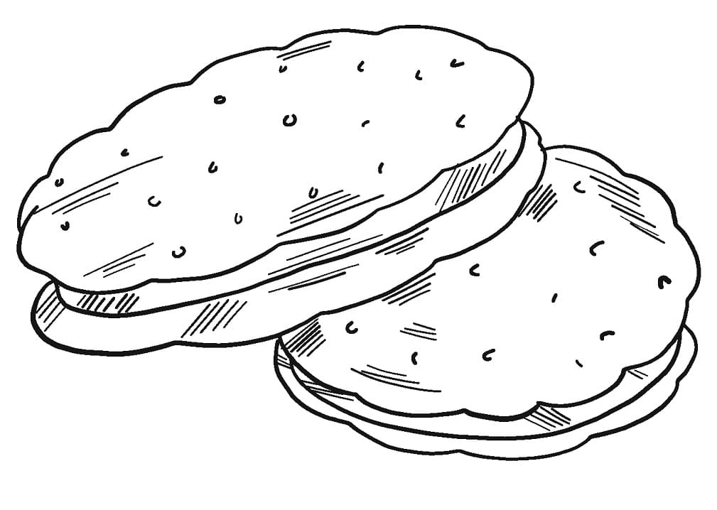Cookies 2 Coloring Page