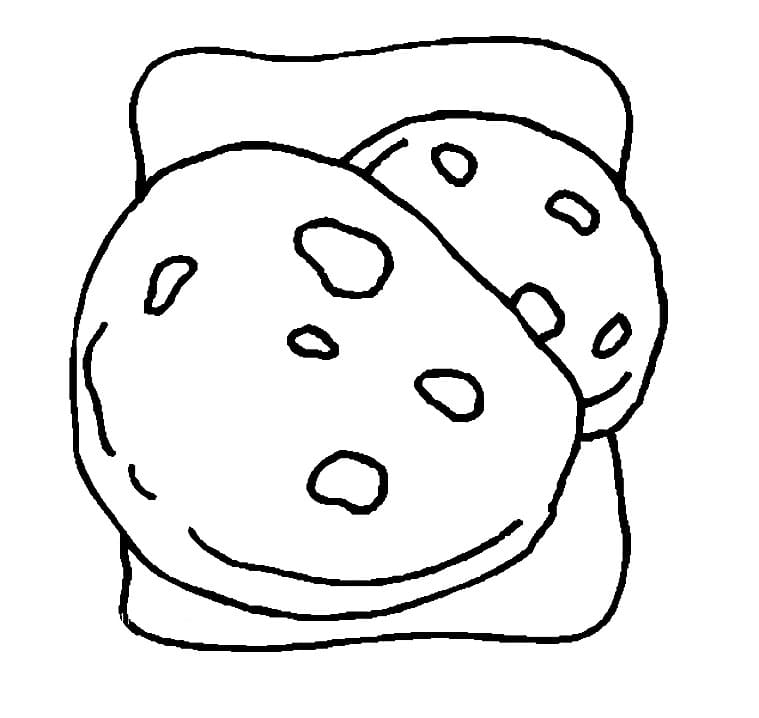 Cookies 3 Coloring Page