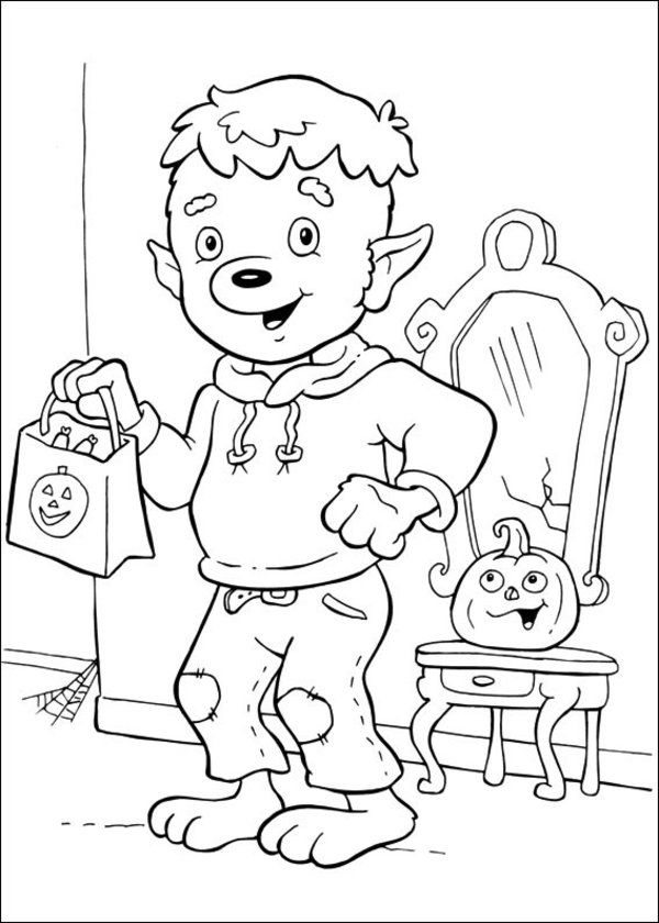 Cool Costumes Halloween Printable Kids Coloring Page