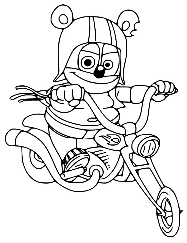 Cool Gummy Bear Coloring Page
