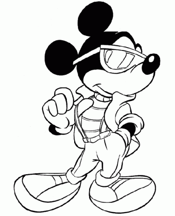 Cool Mickey Disney Sa982 Coloring Page