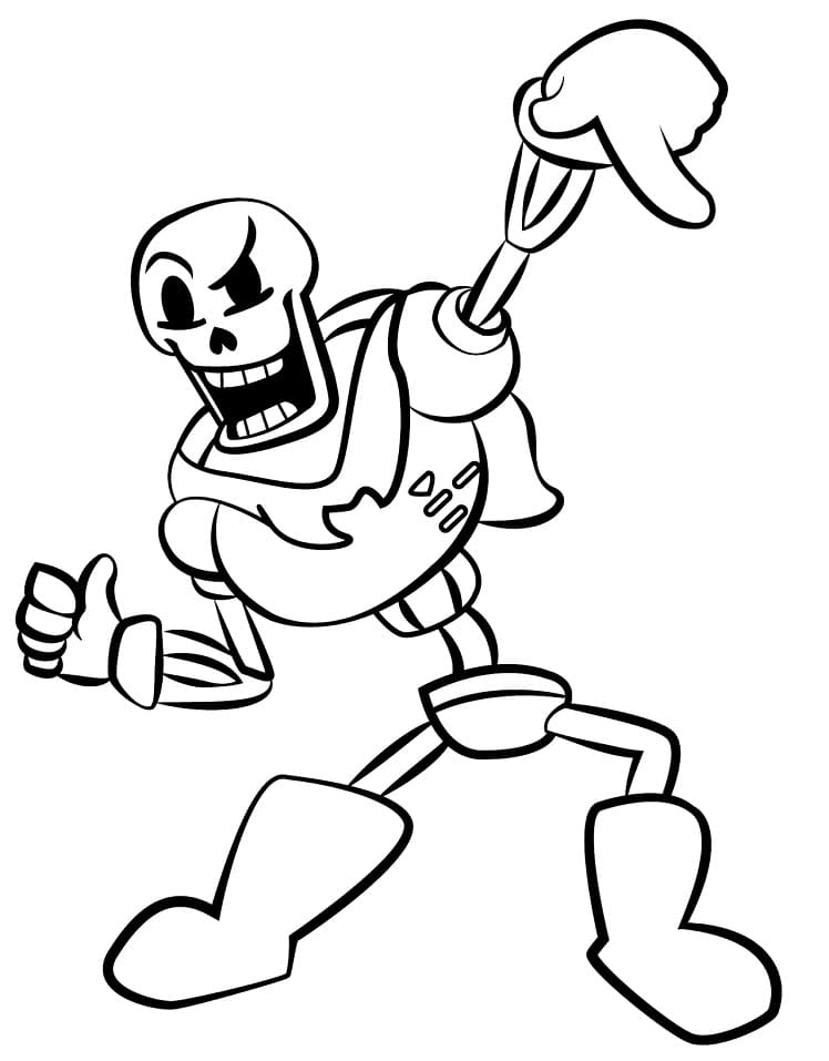 Cool Papyrus Coloring Page